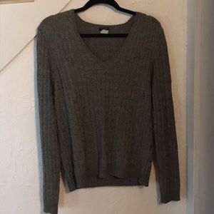 JCrew Sweater, Gray, size XL, Wool & Cashmere